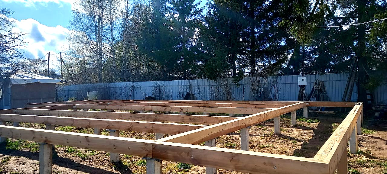 Дом 193 м² по индивидуальному проекту, д. Яскино: фундамент и обвязка
