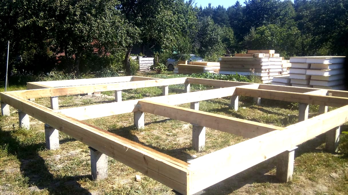 Дом 86 м² по проекту «Соло», с. Богородское: фундамент и обвязка
