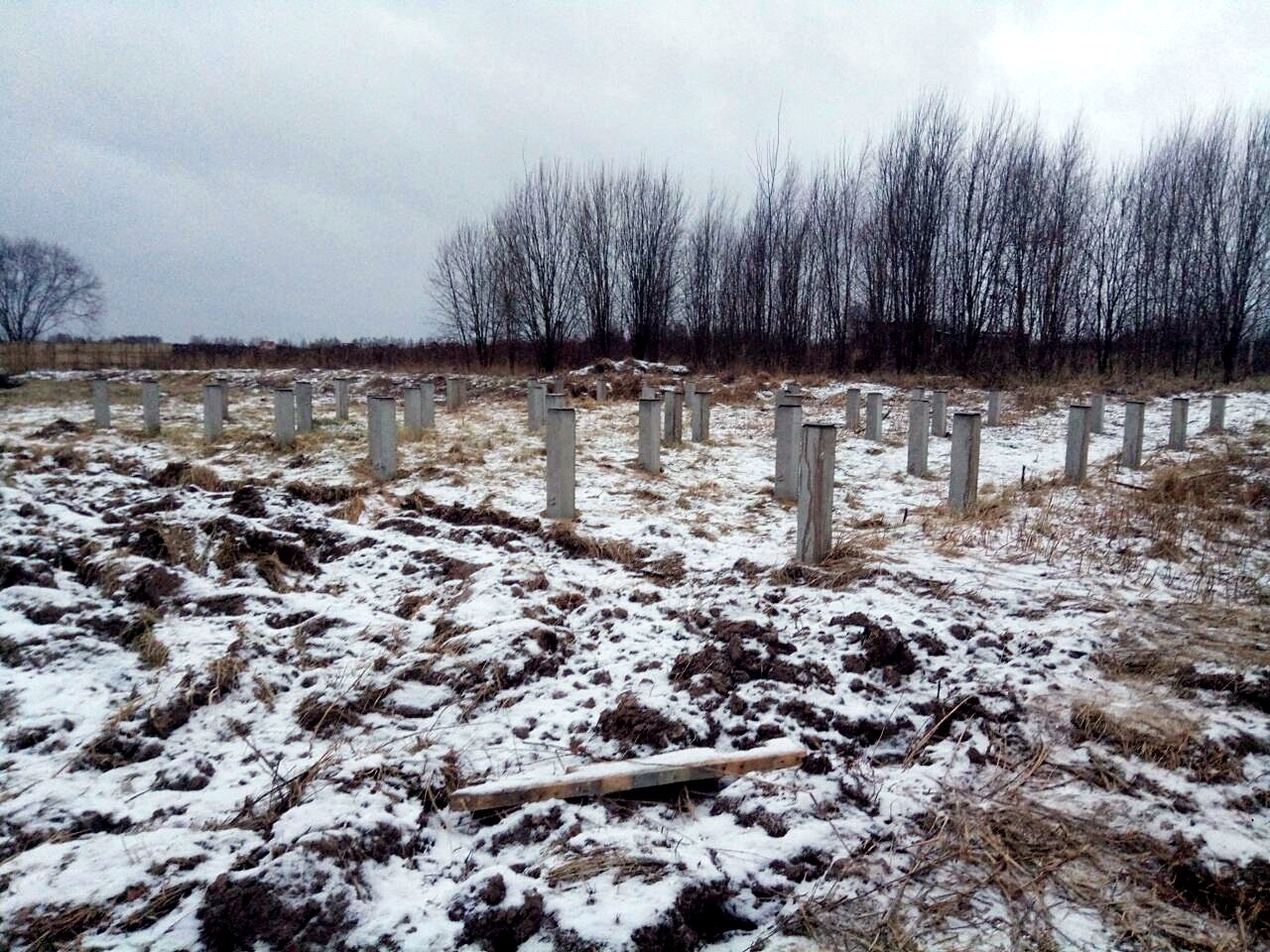 Дом по индивидуальному проекту, д. Колокуново: фундамент и обвязка