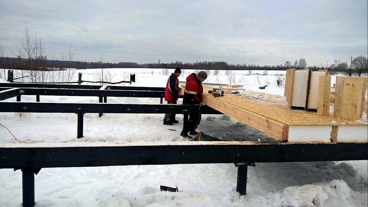 Дом по проекту «Амулет», г. Рыбинск: фундамент и обвязка