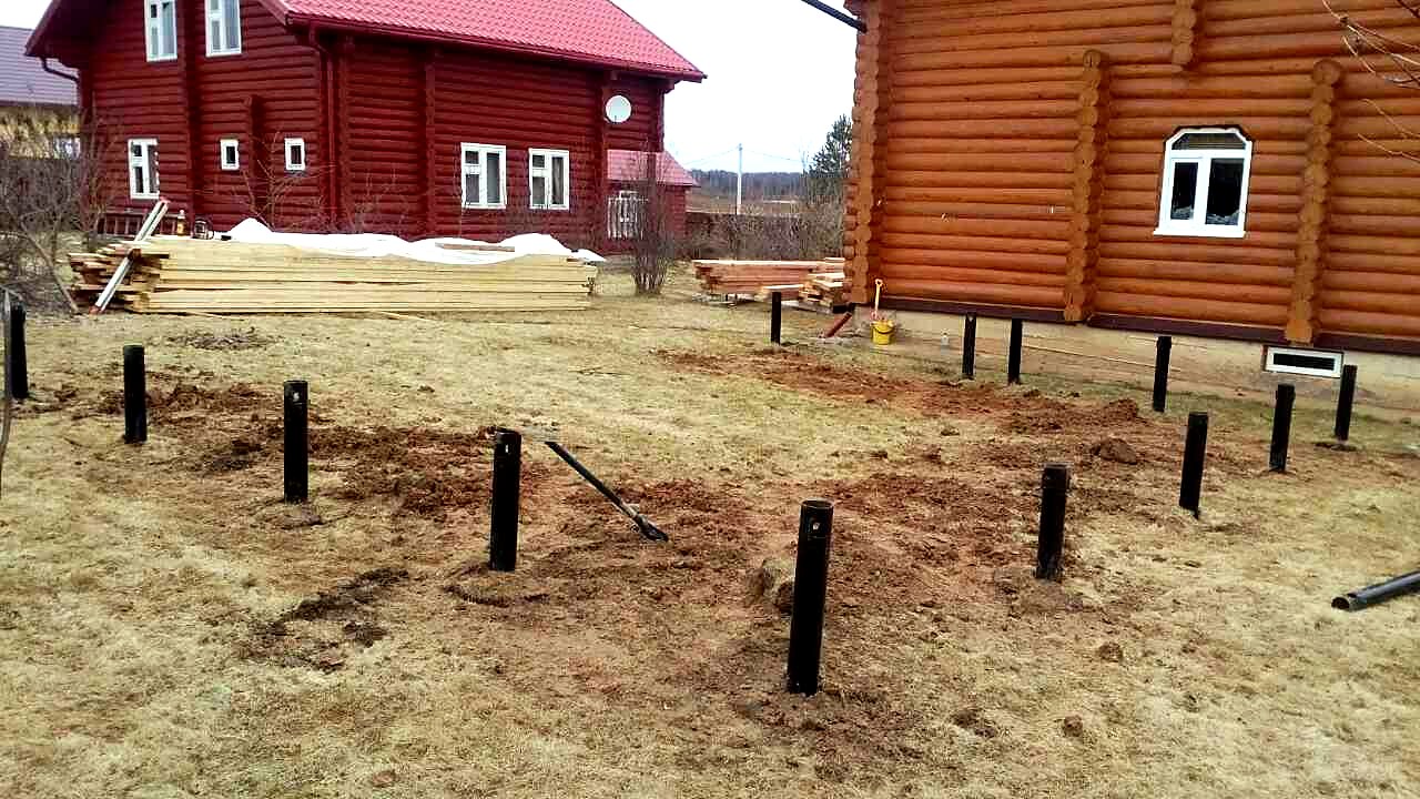 Дом по проекту «Гармония 122.89», д. Бужарово: фундамент и обвязка