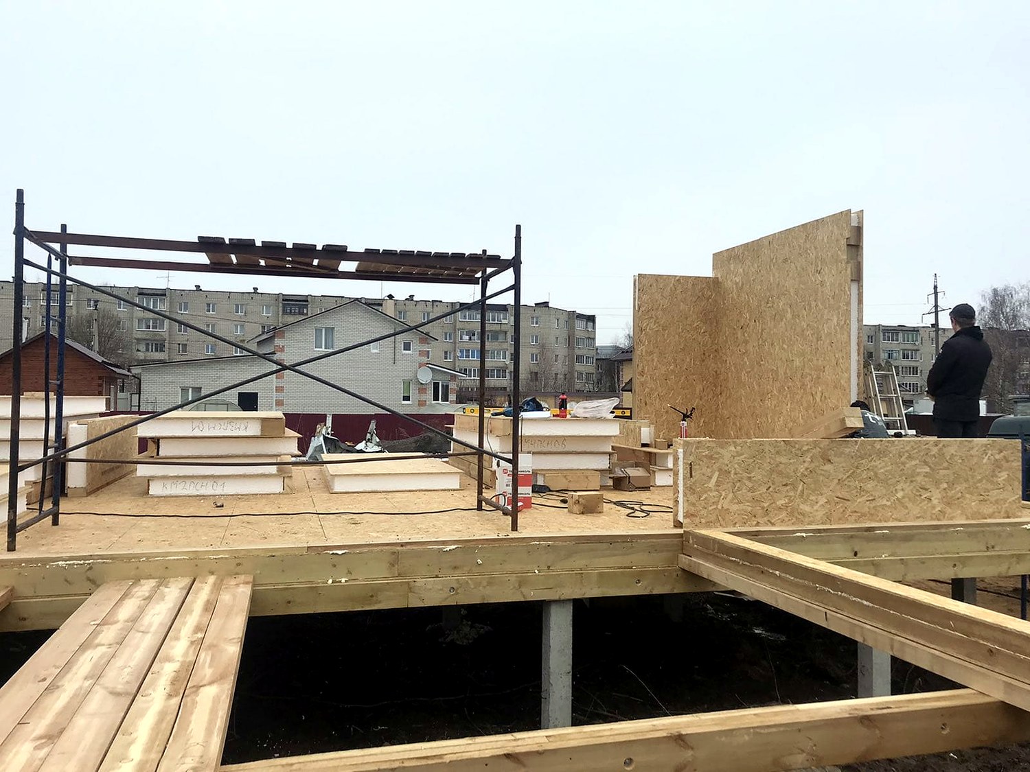 Дом по проекту «Мистика - К2.8», г. Струнино: фундамент и обвязка
