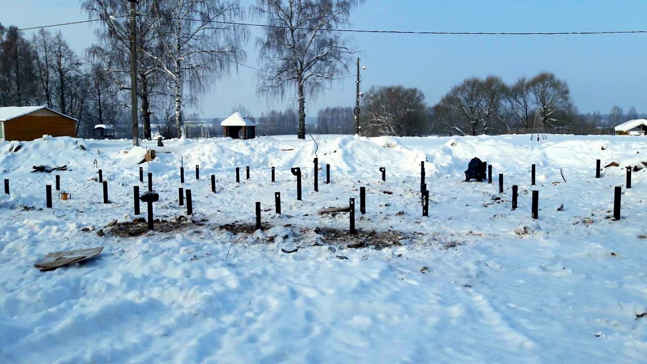 Дом по проекту «Мини Гостиница», Ивановская область: фундамент и обвязка