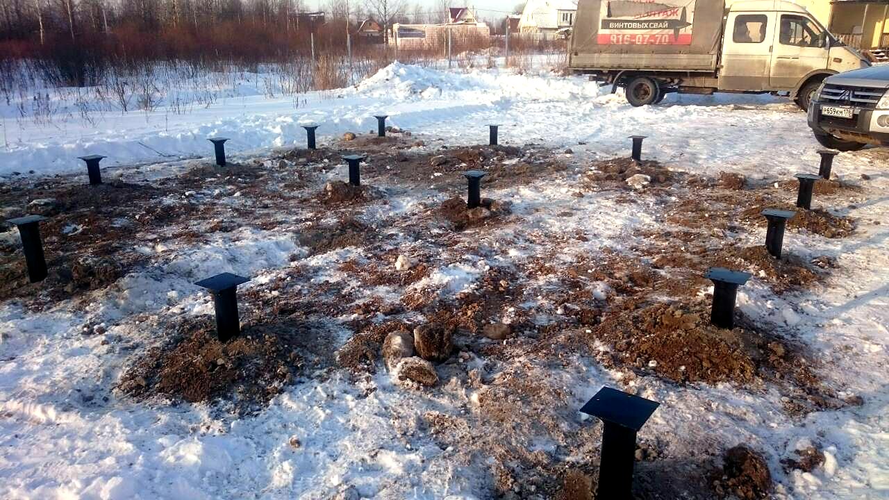 Дом по проекту «Авдеево», п. Молодцово: фундамент и обвязка