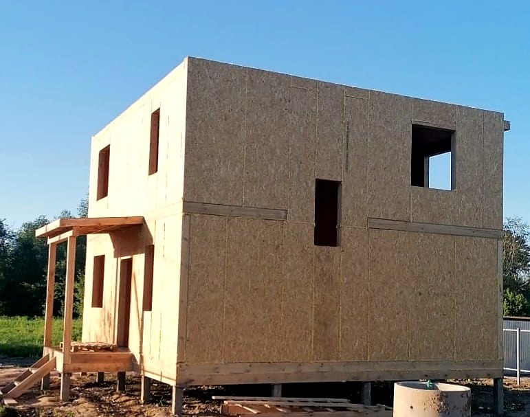 Дом 112,5 м² по проекту «Кострома», д. Настасьино