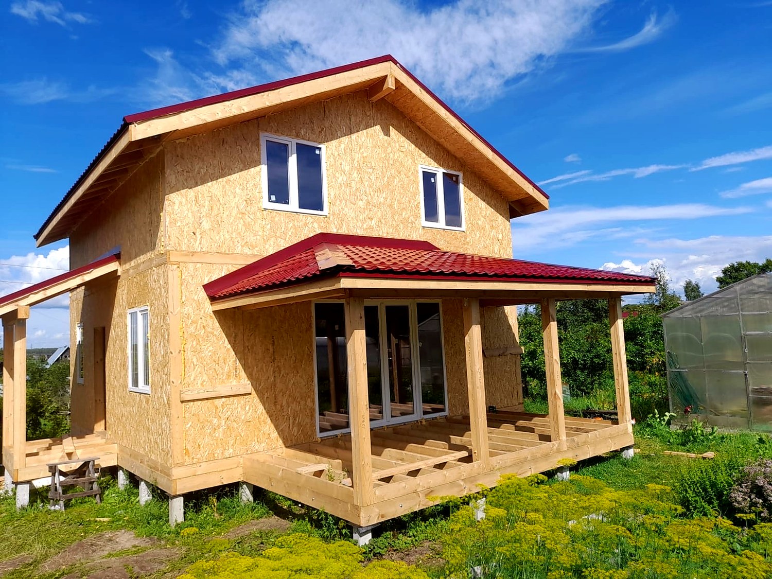 Дом 131,64 м² по проекту «Ессентуки 7.5х7.5», СНТ «Струя-1»