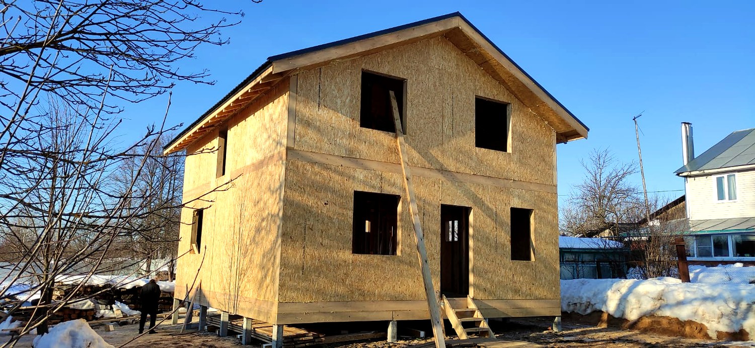 Дом 163,5 м² по проекту «Ессентуки 8х9», д. Иванцево
