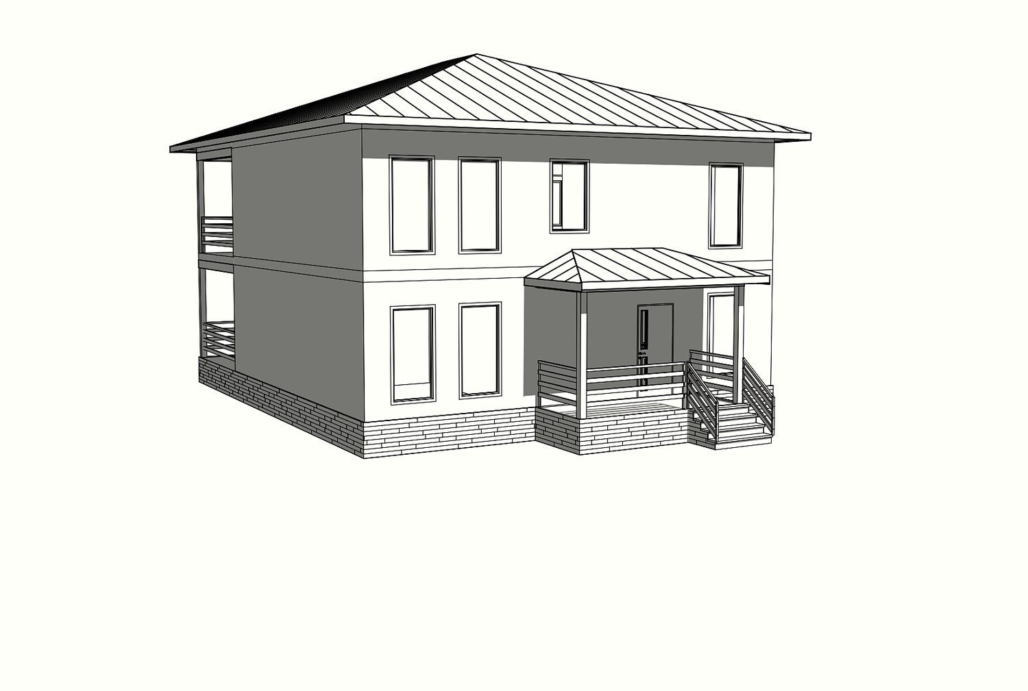 Дом 270 м² по индивидуальному проекту, КП «Лесная подкова»