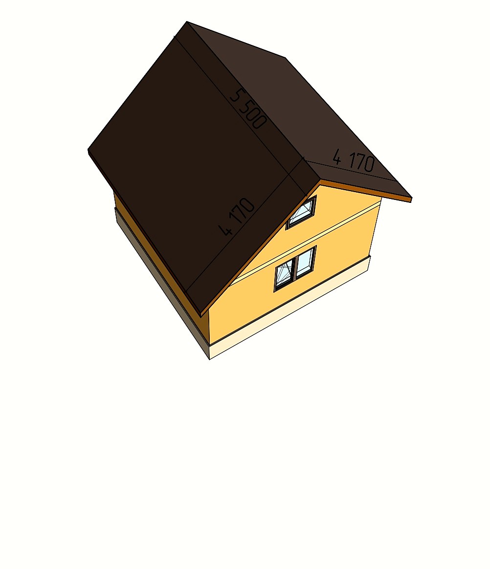 Пристройка 40 м² по индивидуальному проекту, д. Уткино